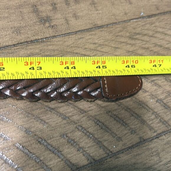 Men’s full grain leather braided belt size XL 42-44 - Picture 10 of 10